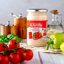 Йогурт «А2» «Салатная заправка с маринованным перчиком-зернами горчицы»